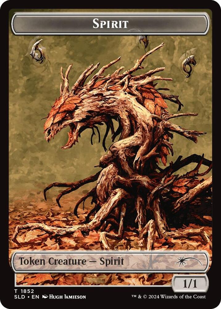 Spirit (SLD) // Shapeshifter (KHM) Double-sided Token [Secret Lair Drop Series] 1852 // 8