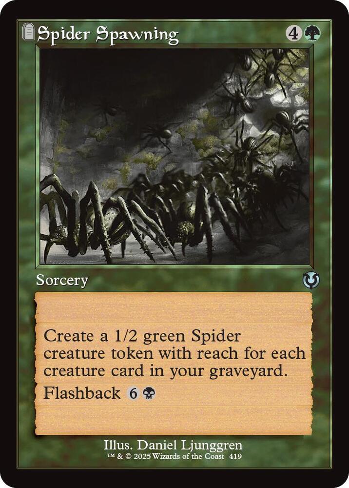 Spider Spawning (Retro Frame) [Innistrad Remastered] 419