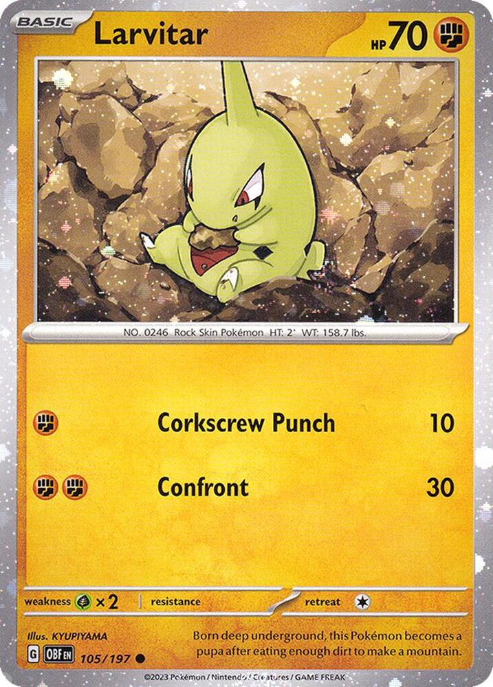 Larvitar - 105/197 (Cosmos Holo) [Miscellaneous Cards & Products] 105/197