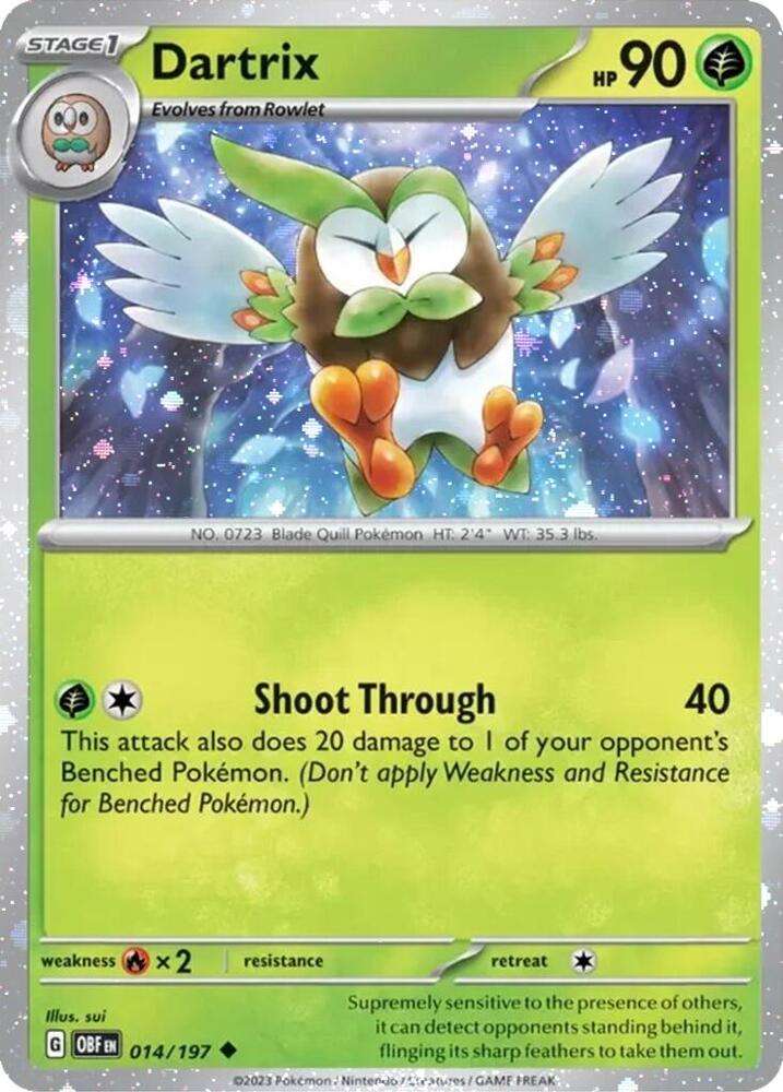 Dartrix - 014/197 (Cosmos Holo) [Miscellaneous Cards & Products] 014/197
