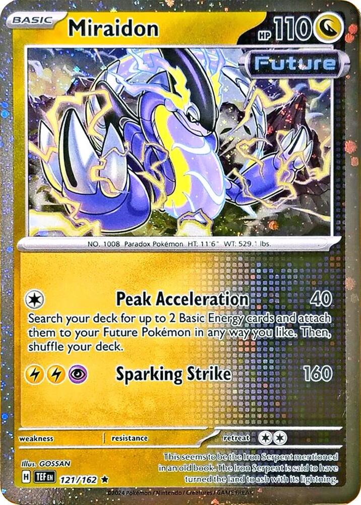 Miraidon - 121/162 (Cosmos Holo) [Miscellaneous Cards & Products] 121/162