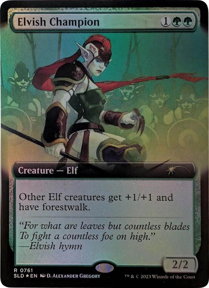 Elvish Champion (Extended Art) [Secret Lair Drop Series] 761