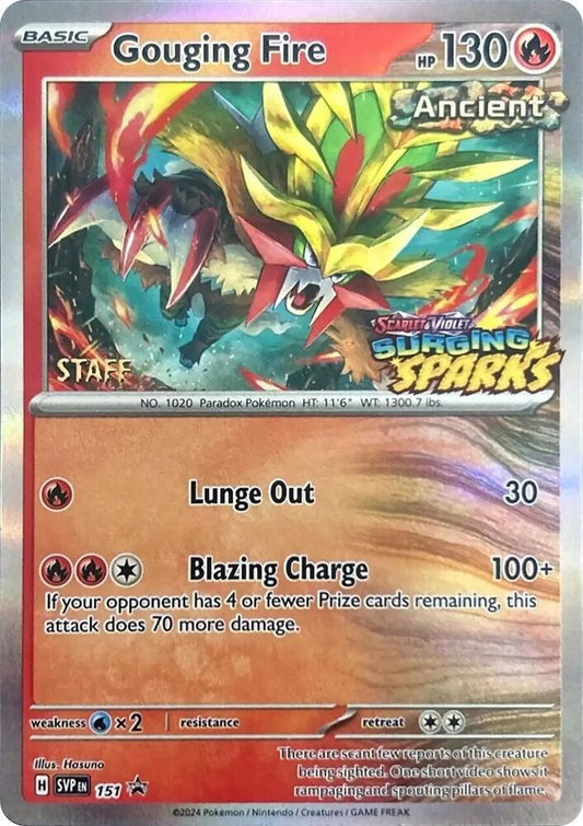 Gouging Fire - 151 (Staff) [SV: Scarlet & Violet Promo Cards] 151