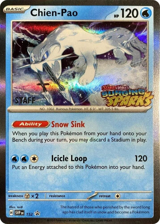 Chien-Pao - 152 (Staff) [SV: Scarlet & Violet Promo Cards] 152