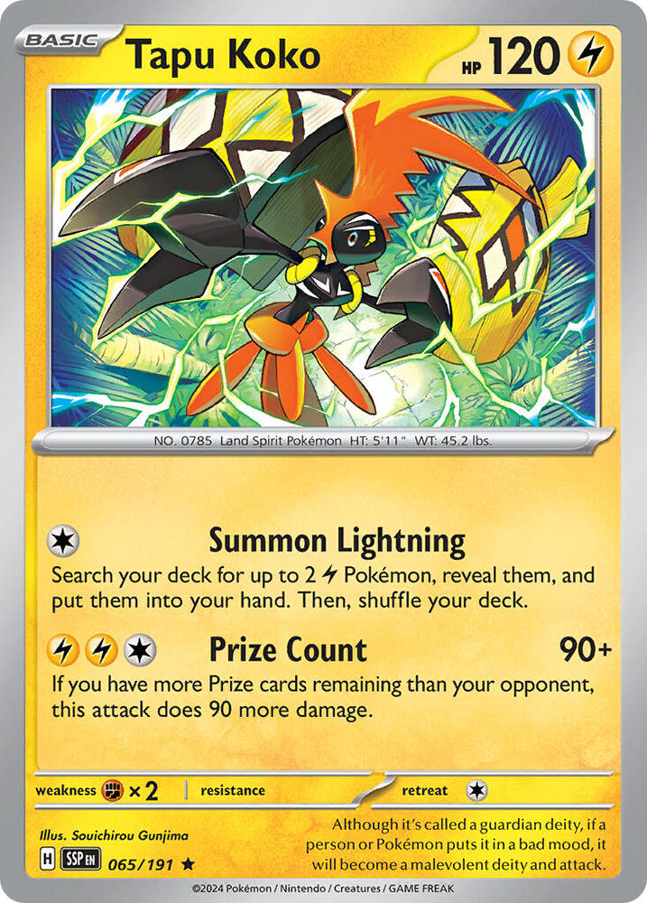 Tapu Koko - 065/191 [Deck Exclusives] 065/191
