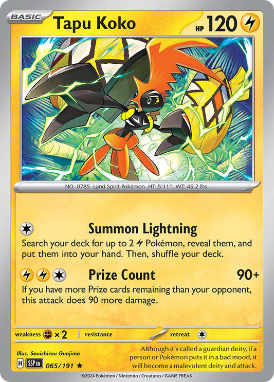 Tapu Koko - 065/191 [Deck Exclusives] 065/191