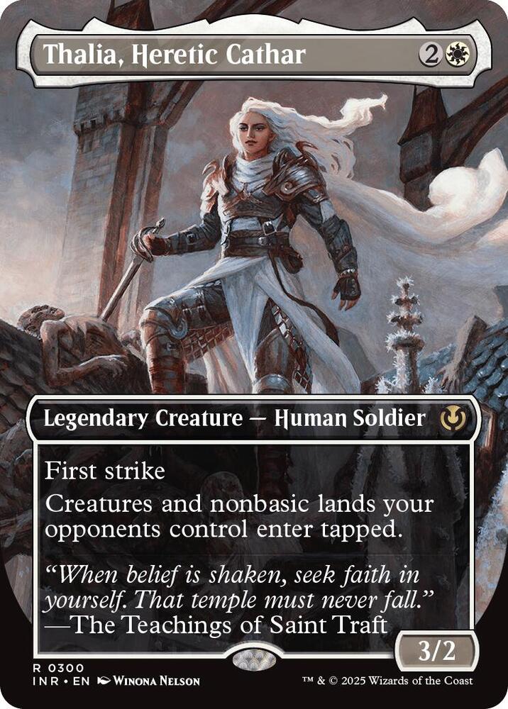 Thalia, Heretic Cathar (Borderless) [Innistrad Remastered] 300