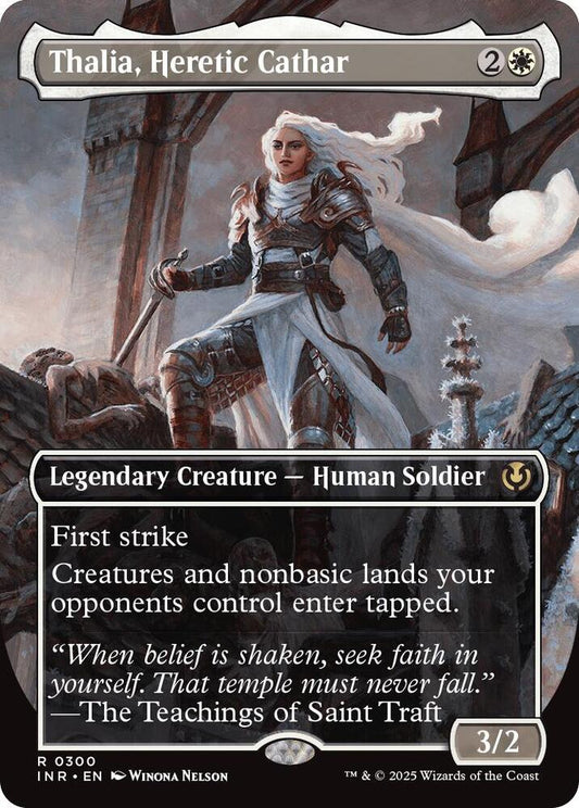 Thalia, Heretic Cathar (Borderless) [Innistrad Remastered] 300