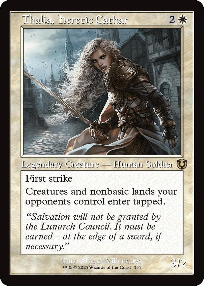 Thalia, Heretic Cathar (Retro Frame) [Innistrad Remastered] 351