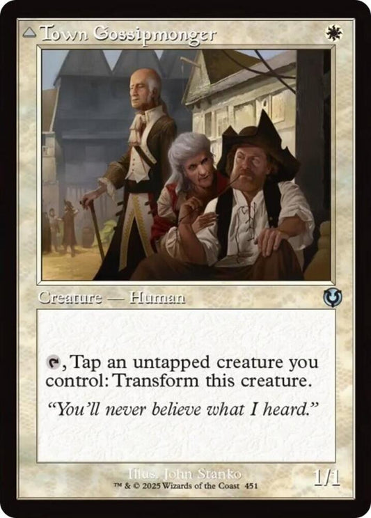 Town Gossipmonger (Retro Frame) [Innistrad Remastered] 451