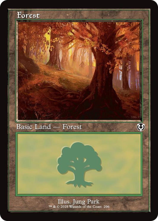 Forest (296) (Retro Frame) [Innistrad Remastered] 296