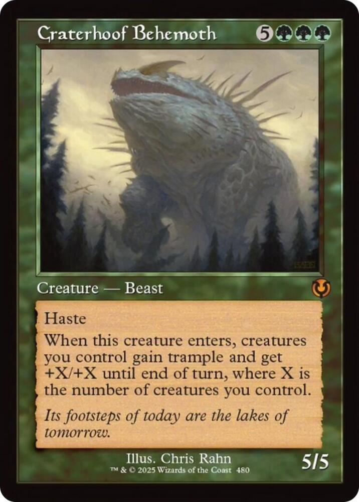 Craterhoof Behemoth (Retro Frame) [Innistrad Remastered] 480