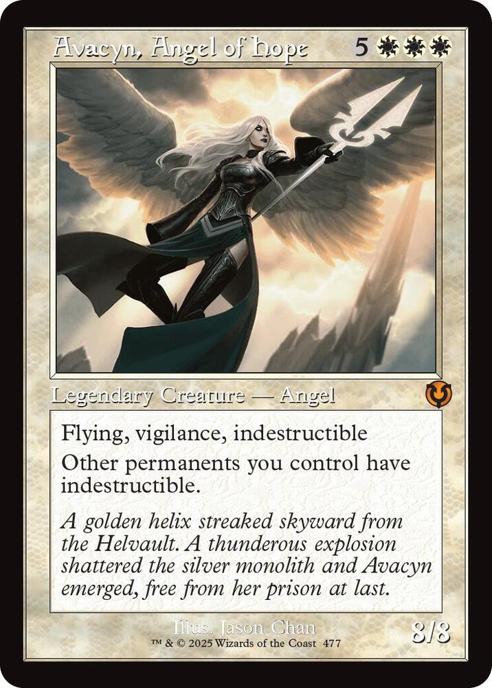 Avacyn, Angel of Hope (Retro Frame) [Innistrad Remastered] 477