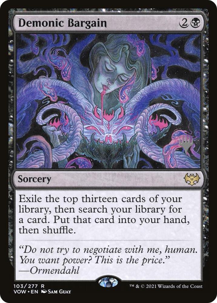 Demonic Bargain [Promo Pack: Duskmourn: House of Horror] 103