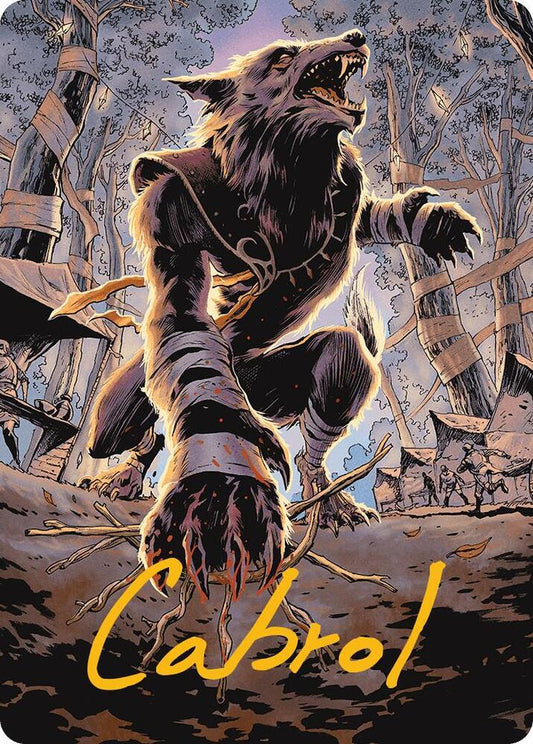 Arlinn, Embraced by the Moon Art Card (Gold-Stamped Signature) [Art Series: Innistrad Remastered] 20