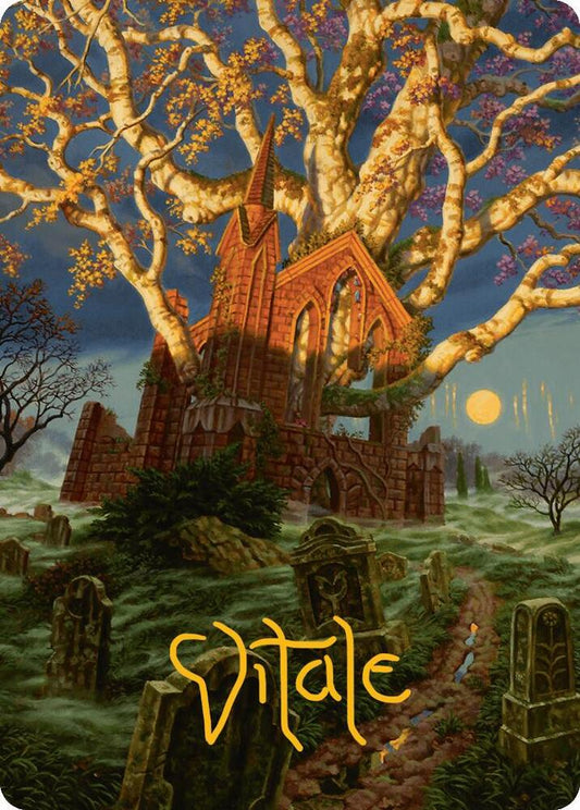 Abundant Growth Art Card (Gold-Stamped Signature) [Art Series: Innistrad Remastered] 13