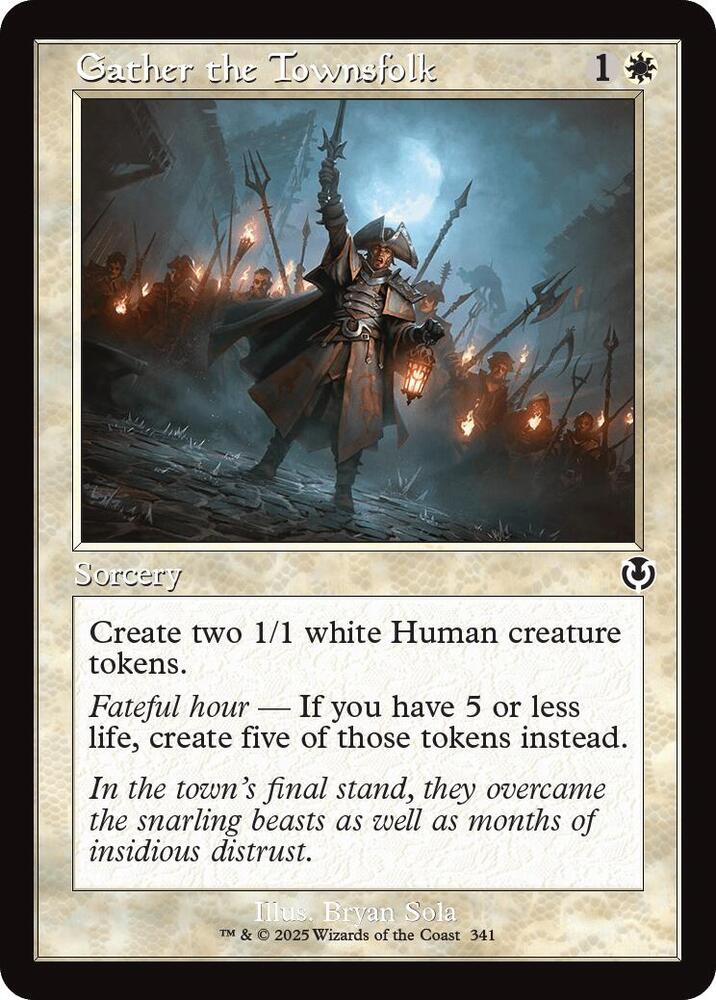 Gather the Townsfolk (Retro Frame) [Innistrad Remastered] 341