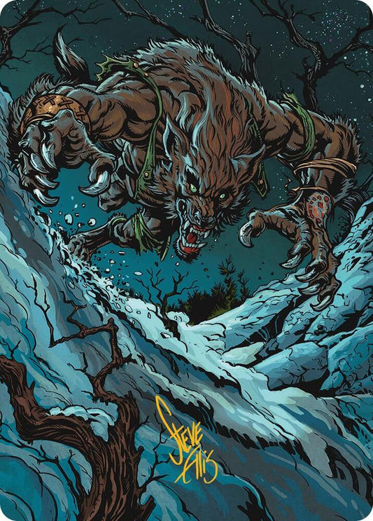 Ravager of the Fells Art Card (Gold-Stamped Signature) [Art Series: Innistrad Remastered] 21