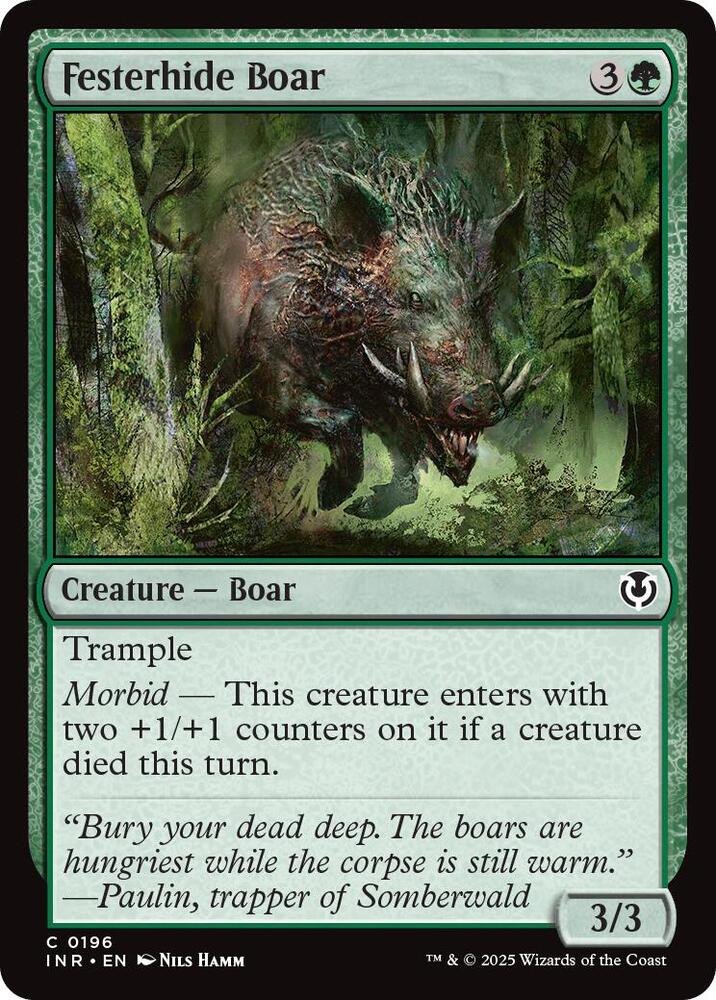 Festerhide Boar [Innistrad Remastered] 196