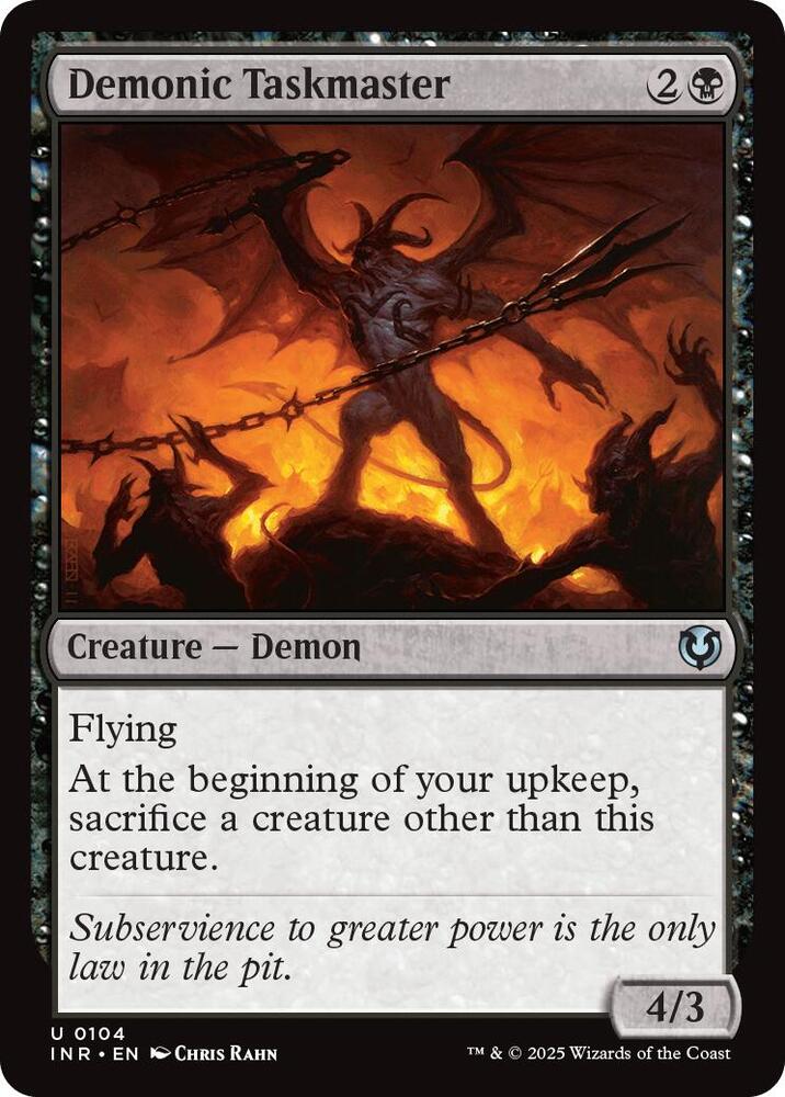 Demonic Taskmaster [Innistrad Remastered] 104