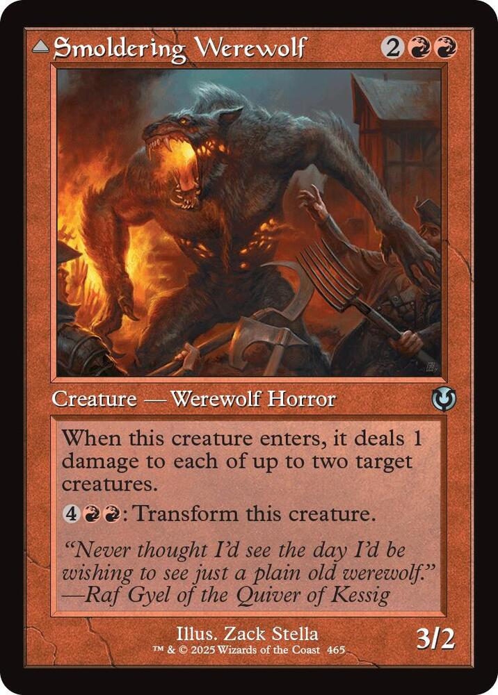Smoldering Werewolf (Retro Frame) [Innistrad Remastered] 465