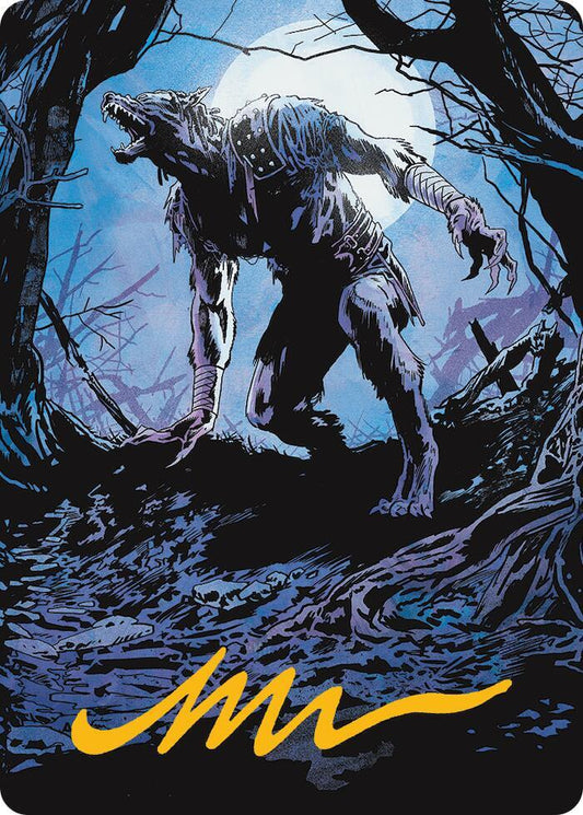 Krallenhorde Howler Art Card (Gold-Stamped Signature) [Art Series: Innistrad Remastered] 19