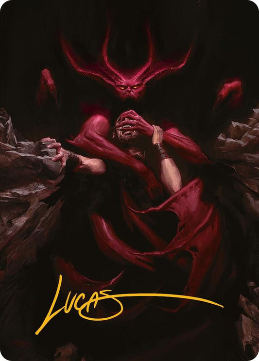 Infernal Grasp Art Card (Gold-Stamped Signature) [Art Series: Innistrad Remastered] 10