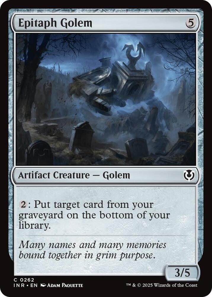 Epitaph Golem [Innistrad Remastered] 262