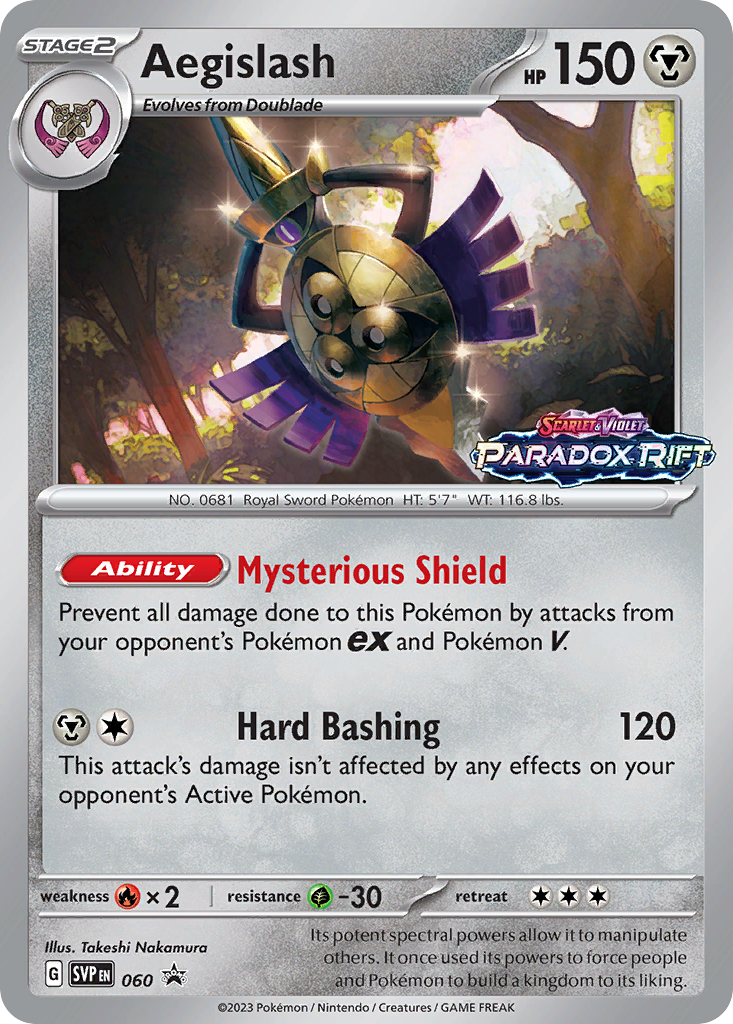 Aegislash - 60 Scarlet & Violet Black Star Promos