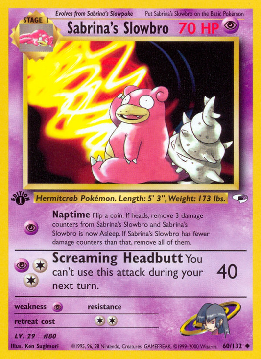 Sabrina's Slowbro - 60/132 Gym Heroes