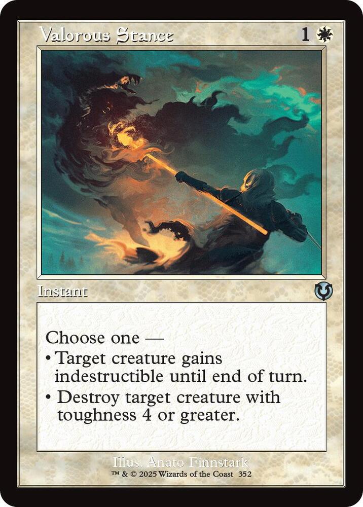Valorous Stance (Retro Frame) [Innistrad Remastered] 352