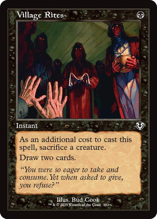 Village Rites (Retro Frame) [Innistrad Remastered] 392