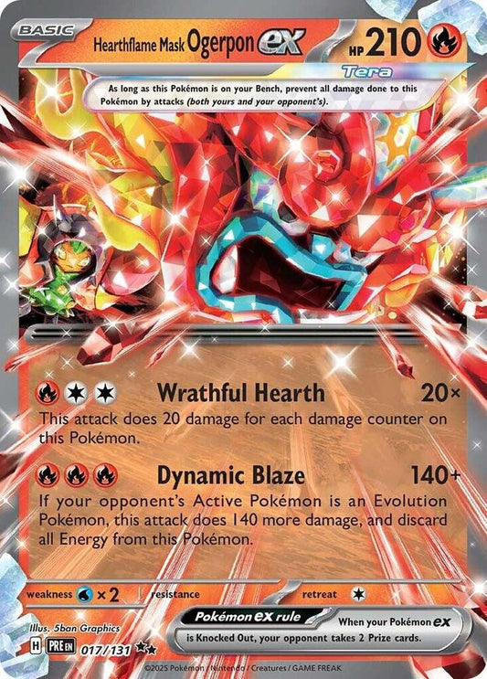 Hearthflame Mask Ogerpon ex - 017/131 [SV: Prismatic Evolutions] 017/131