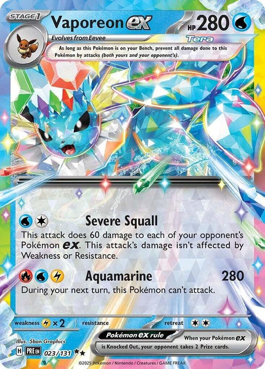 Vaporeon ex - 023/131 [SV: Prismatic Evolutions] 023/131