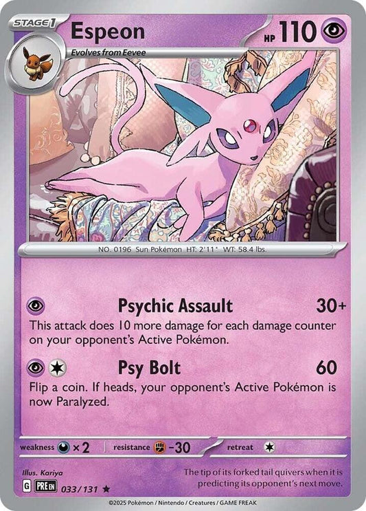 Espeon [SV: Prismatic Evolutions] 033/131