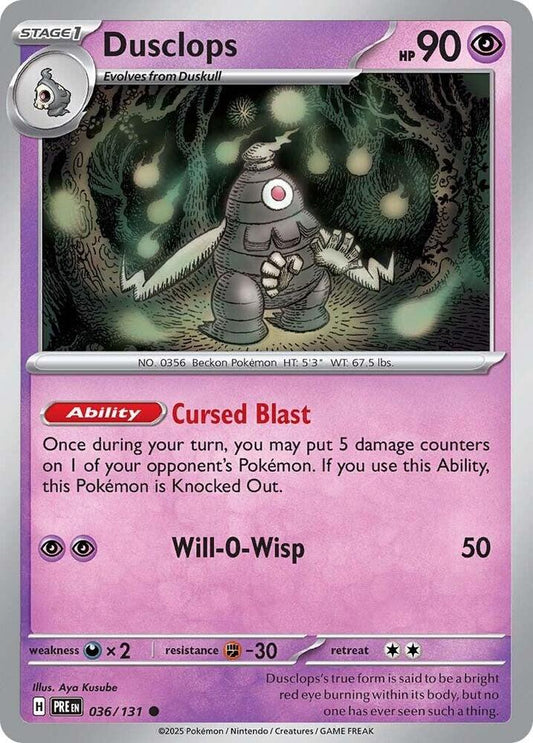 Dusclops [SV: Prismatic Evolutions] 036/131