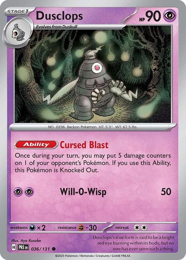 Dusclops [SV: Prismatic Evolutions] 036/131