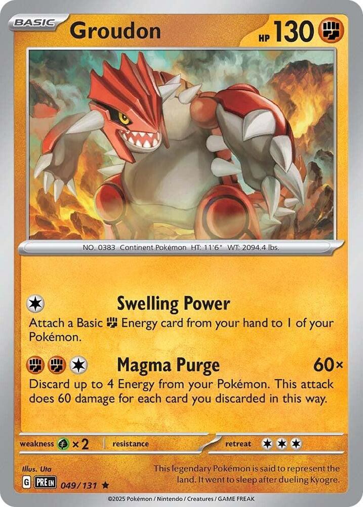 Groudon [SV: Prismatic Evolutions] 049/131