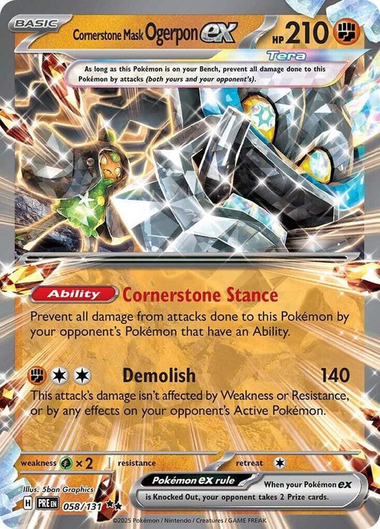 Cornerstone Mask Ogerpon ex - 058/131 [SV: Prismatic Evolutions] 058/131