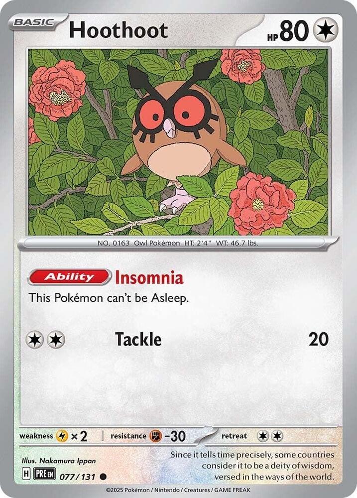Hoothoot [SV: Prismatic Evolutions] 077/131