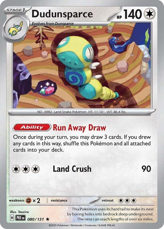 Dudunsparce [SV: Prismatic Evolutions] 080/131