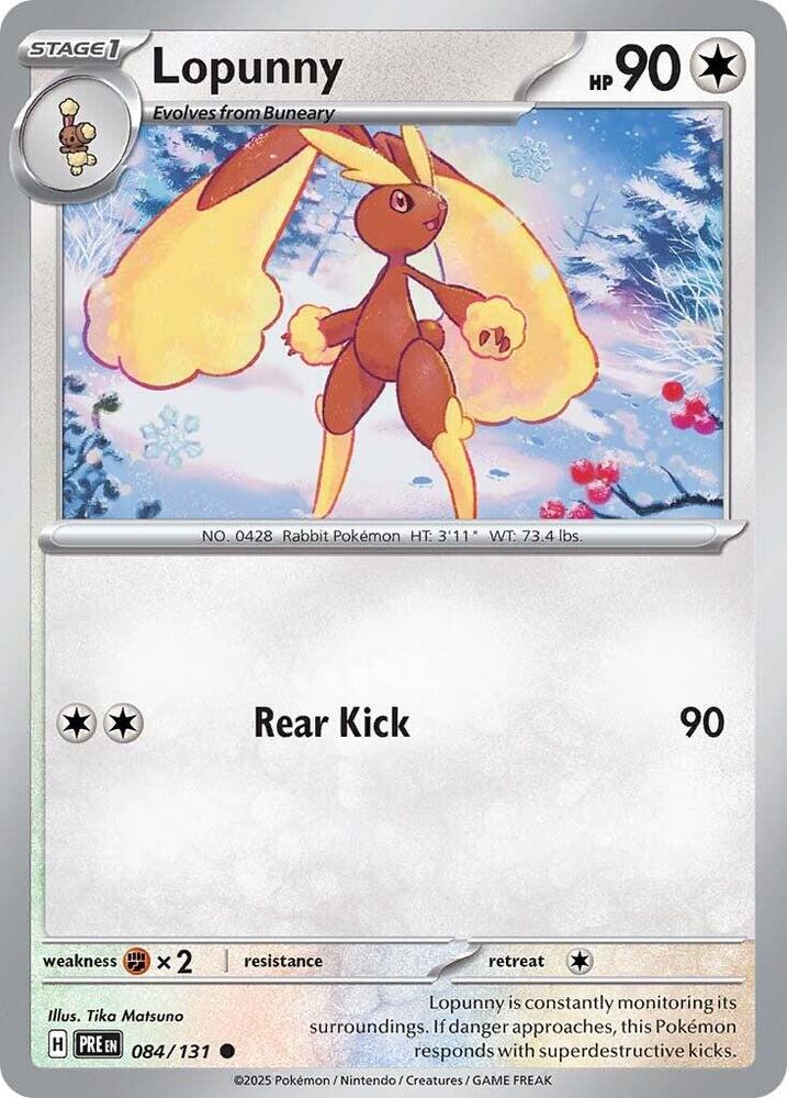 Lopunny [SV: Prismatic Evolutions] 084/131