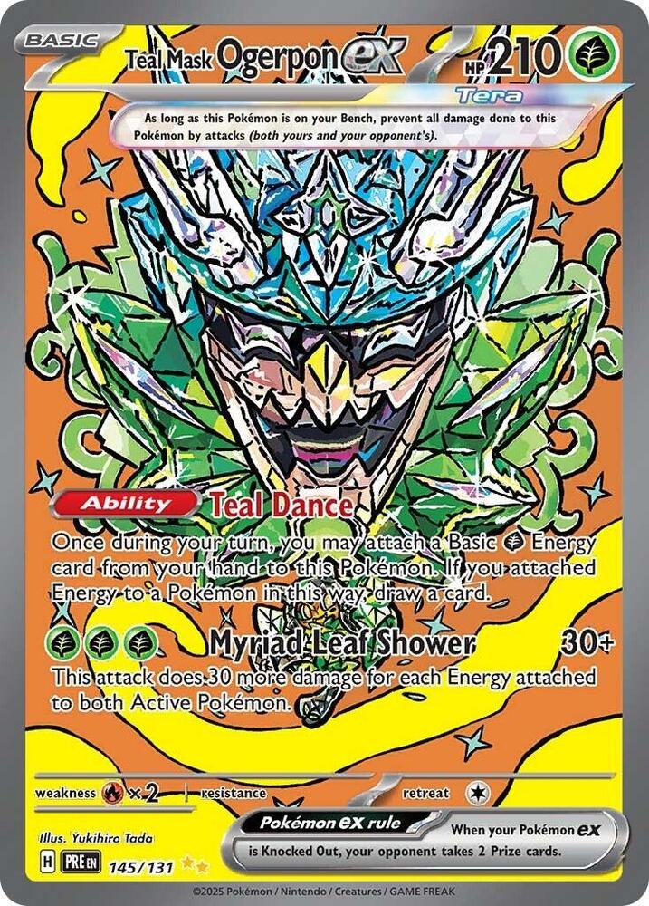 Teal Mask Ogerpon ex - 145/131 [SV: Prismatic Evolutions] 145/131