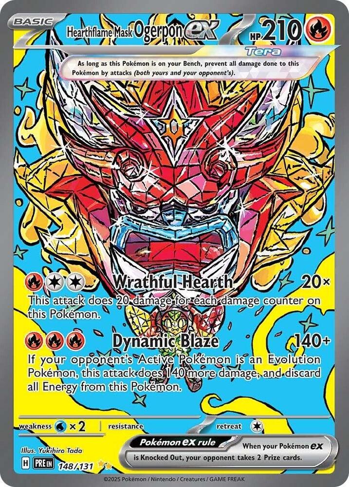 Hearthflame Mask Ogerpon ex - 148/131 [SV: Prismatic Evolutions] 148/131