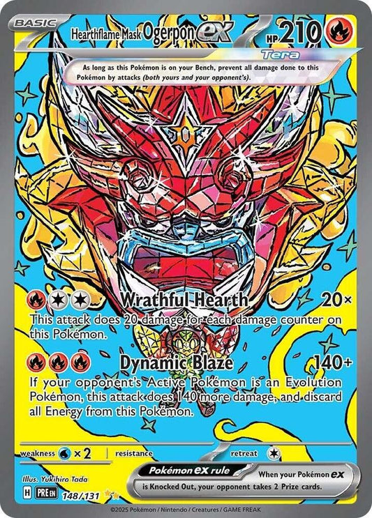 Hearthflame Mask Ogerpon ex - 148/131 [SV: Prismatic Evolutions] 148/131