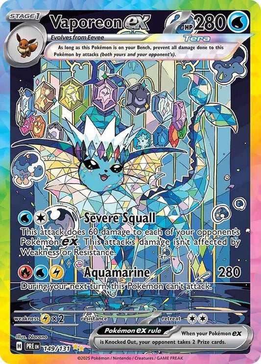 Vaporeon ex - 149/131 [SV: Prismatic Evolutions] 149/131