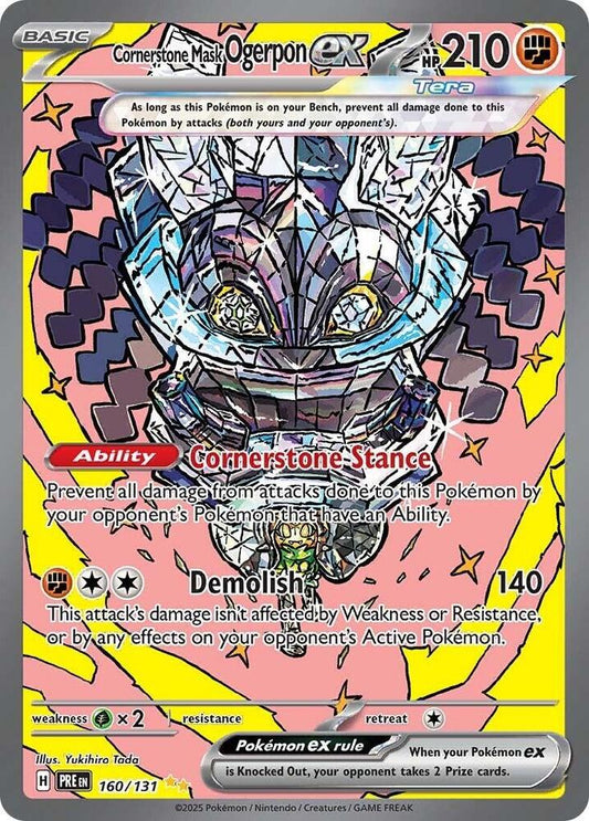 Cornerstone Mask Ogerpon ex - 160/131 [SV: Prismatic Evolutions] 160/131