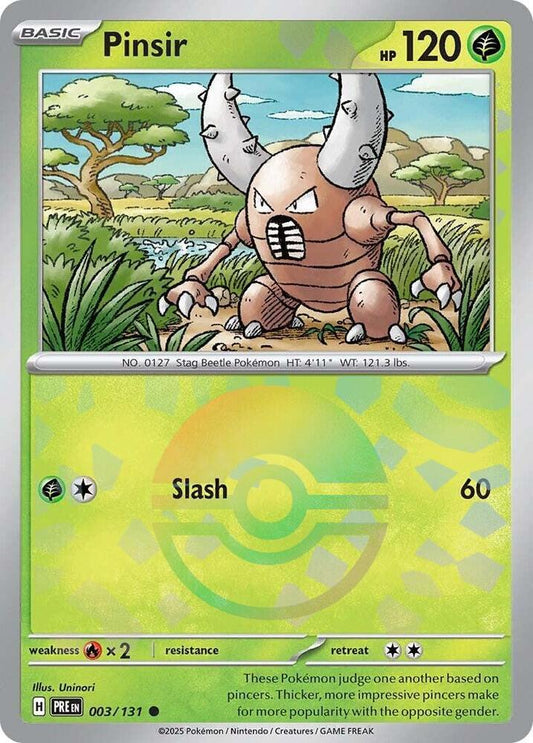 Pinsir (Poke Ball Pattern) [SV: Prismatic Evolutions] 003/131