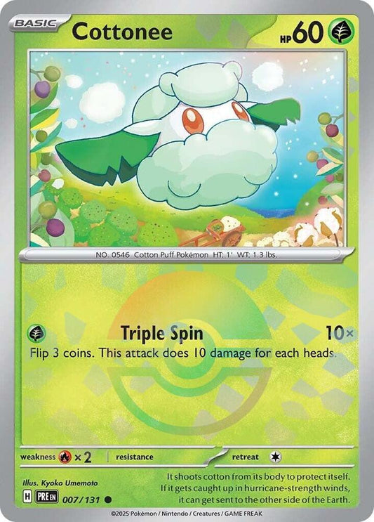 Cottonee (Poke Ball Pattern) [SV: Prismatic Evolutions] 007/131