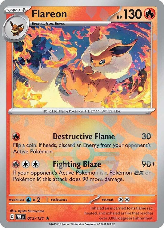 Flareon (Poke Ball Pattern) [SV: Prismatic Evolutions] 013/131
